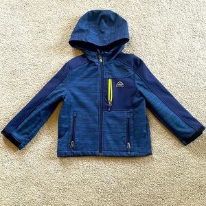 Boys navy blue Fleece lined jacket size 5/6
